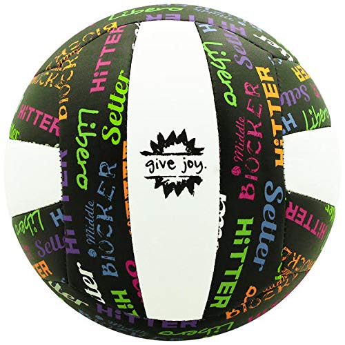 Molten Volleyball Positions Recreational Volleyball, Black/Neon Colors, official, MS500-VBP