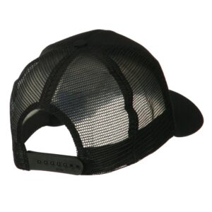 e4Hats.com NASA Logo Embroidered Patched Mesh Back Cap - Black OSFM