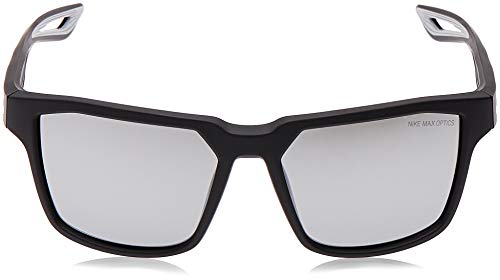 Nike Fleet Square Sunglasses, Matte Black, 55 mm