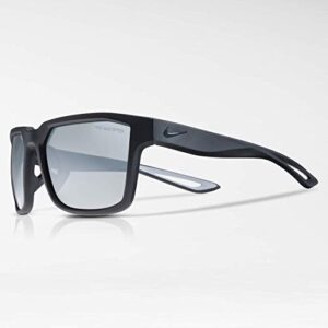 Nike Fleet Square Sunglasses, Matte Black, 55 mm