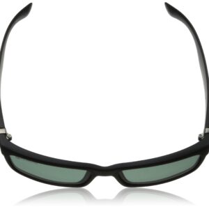 Dot Dash Lads Polarized Wayfarer Sunglasses, Black Satin, 56 mm