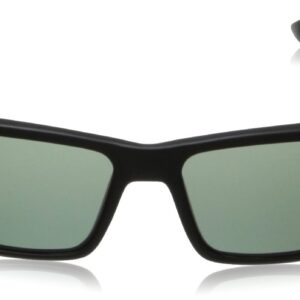 Dot Dash Lads Polarized Wayfarer Sunglasses, Black Satin, 56 mm