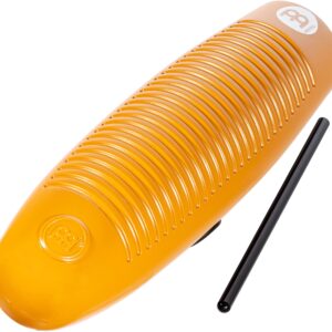 Meinl Percussion Turbo Guiro with Scraper, Three Sound Zones — NOT Made in China — for Latin American Music, 2-Year Warranty (GU9)