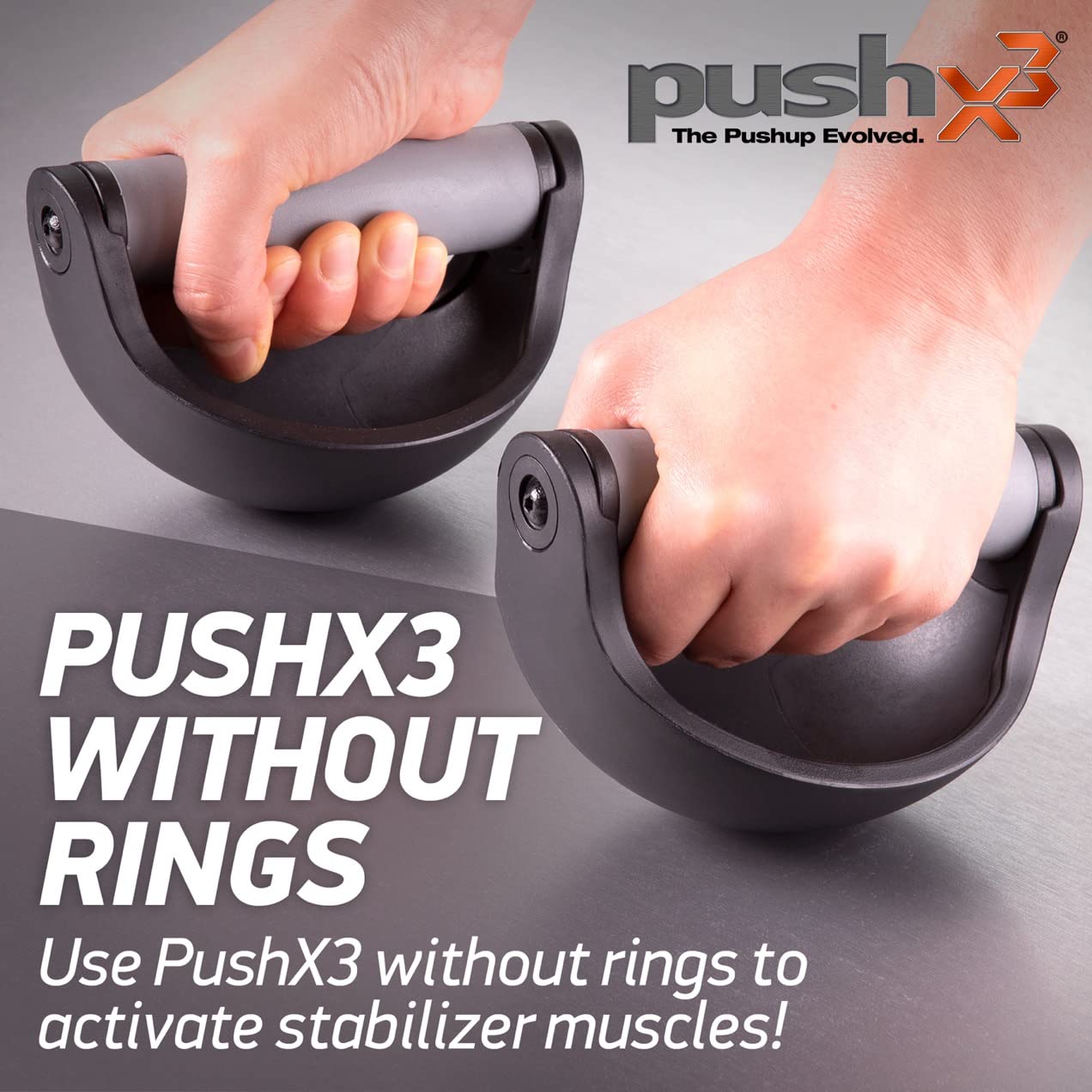 PushX3, Workout Equipment, Fitness Equipment, Pushup Handles, Push Up Bars, Exercise Equipment, Work From Home Fitness, Abs Workout Equipment, Gym Accessories, Home Gym, Grip Strength Trainer