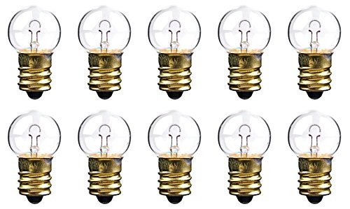 CEC Industries #509K Bulbs, 24 V, 4.32 W, E12 Base, G-6 Shape (Box of 10)