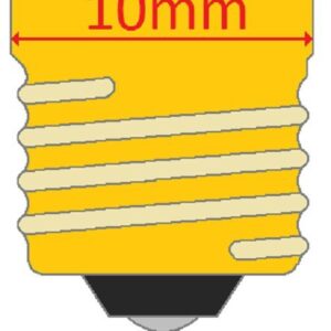 CEC Industries 245 Miniature Bulb, 2.46V, 1.23W, G3.5 Shape, E10 Miniature Screw Base (10-Pack)