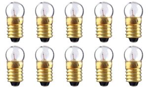 CEC Industries 245 Miniature Bulb, 2.46V, 1.23W, G3.5 Shape, E10 Miniature Screw Base (10-Pack)