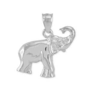 stunning sterling silver lucky indian elephant charm pendant