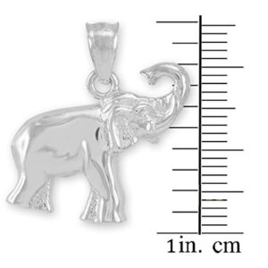 Stunning Sterling Silver Lucky Indian Elephant Charm Pendant