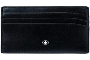 montblanc 106653 meisterstuck 6cc wallet pocket card holder black