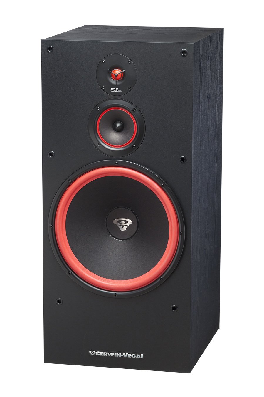 Cerwin Vega SL-15 15" 3-Way Floor Speaker - 15" woofer, 5 1/4" Mid Driver, 1" Soft Dome Tweeter. Bigger cabinet delivers bigger bass.3-Way Floor Tower Speaker