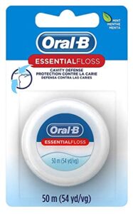 oral-b 54 yards floss essential mint wax (6 pack)