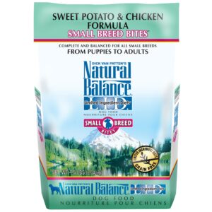 natural balance limited ingredient diets sweet potato & chicken formula small breed bites dry dog food - 4.5 lb