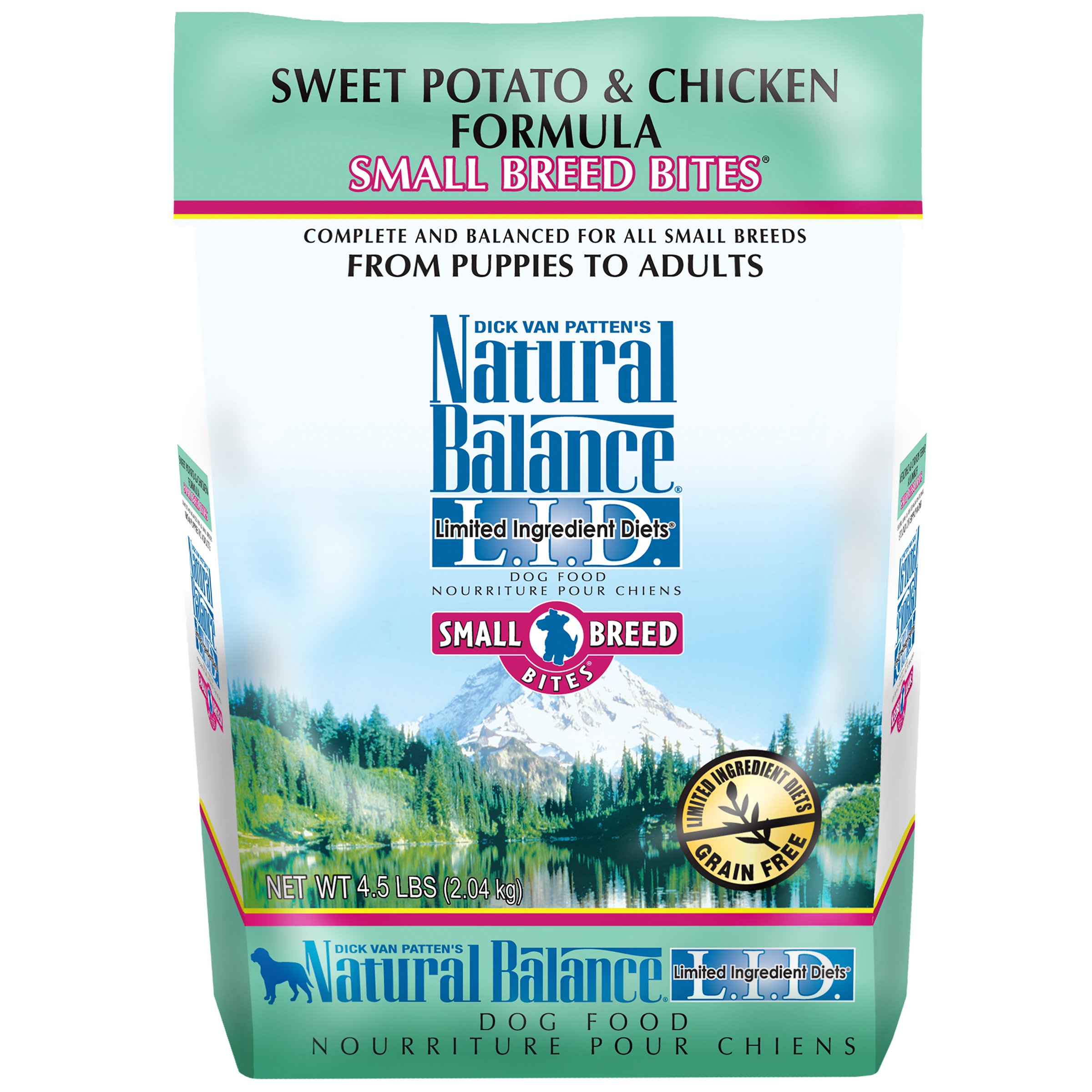 Natural Balance Limited Ingredient Diets Sweet Potato & Chicken Formula Small Breed Bites Dry Dog Food - 4.5 lb