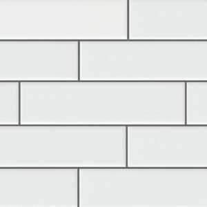 White Subway Tile Gloss Finish 2" X 8" ( 60 pieces- Box of 6.5 Sqft), Wall Tile, Backsplash Tile, Bathroom Tile, Designed in Italy