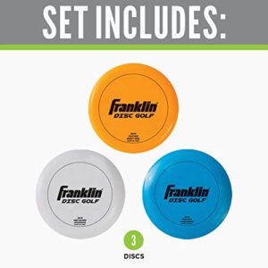 Franklin Sports Pro Disc Golf Discs Set - Equipment Starter Kit- Driver, Mid-Range, Putter Discs Included - Full Frolf - Professional Set