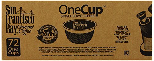 San Francisco Bay OneCup, French Roast, 72 Single Serve Coffees