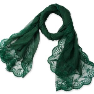 corciova Chiffon Extra Long Dark Emerald Green Sheer Head Silk Scarf Lightweight Evening Pashmina Shawl and Wrap for Women