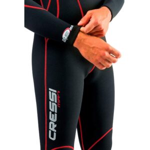 Cressi Maya 2.5 mm, Black/Red, XL