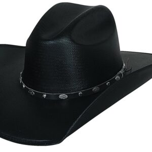 Bullhide Justin Moore Hank It - (50x) Straw Cowboy Hat (6 7/8) Black