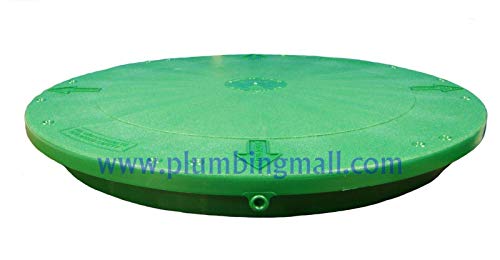 TUF-Tite 24" Heavy Duty Flat Riser Lid for TUF-Tite Risers or Corrugated Pipe Risers, Green