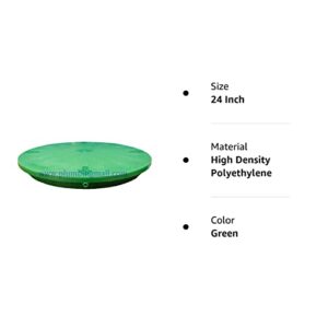 TUF-Tite 24" Heavy Duty Flat Riser Lid for TUF-Tite Risers or Corrugated Pipe Risers, Green