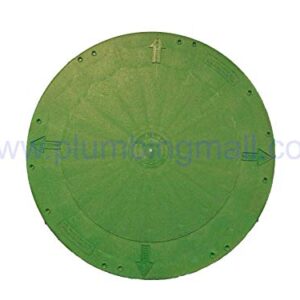 TUF-Tite 24" Heavy Duty Flat Riser Lid for TUF-Tite Risers or Corrugated Pipe Risers, Green