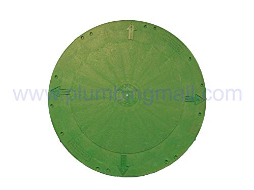 TUF-Tite 24" Heavy Duty Flat Riser Lid for TUF-Tite Risers or Corrugated Pipe Risers, Green