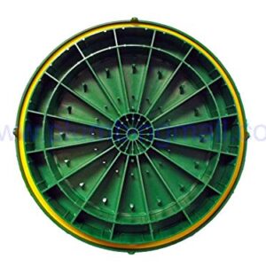 TUF-Tite 24" Heavy Duty Flat Riser Lid for TUF-Tite Risers or Corrugated Pipe Risers, Green