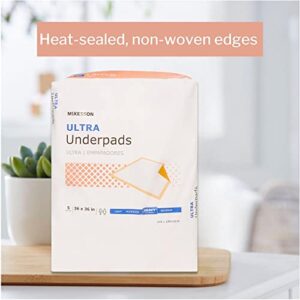 McKesson Ultra Underpads, Adult Incontinence Bed Pads, Chux, Disposable, Heavy Absorbency, 36 in x 36 in, 50 Count