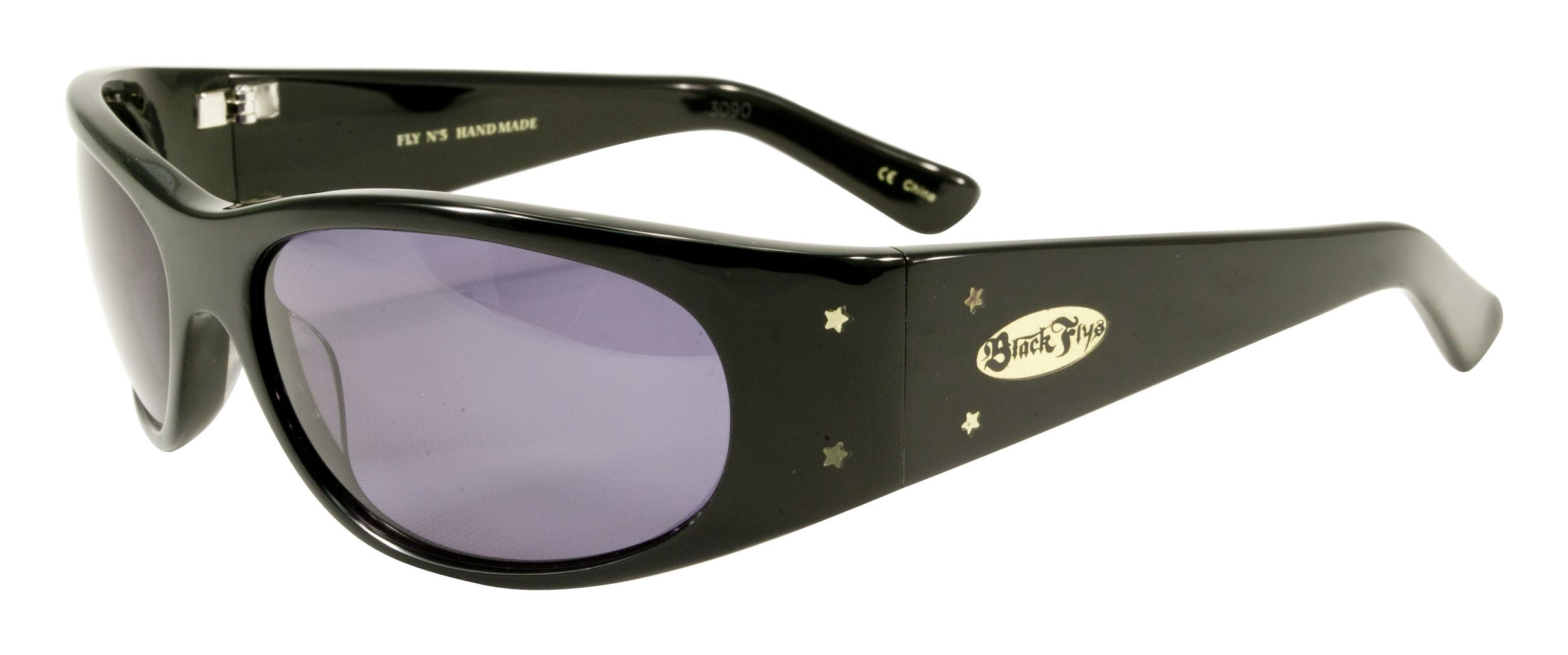 Black Flys Fly No. 5 Sunglasses - Shiny Black - Polarized