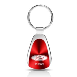 au-tomotive gold tear drop key chain for ford f-150 (red)