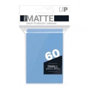 ultra pro pro-matte sleeves - light blue, small - for yu-gi-oh, cardfight/cfvg (60 deck protectors)