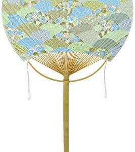 Shikoku Group Fan, Unisex, Approx. 8.7 x 16.5 inches (22 x 4