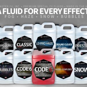 Code 6 Platinum ® - Extreme High Density - Extremely Long Lasting - HDF Organic Fog Machine Fluid, USA Made, Water Based - 1 Gallon