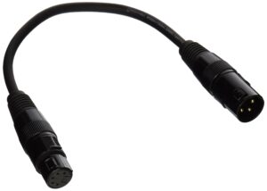 adj products ac3pm5pfm 3p male xlr to 5p female xlr cable