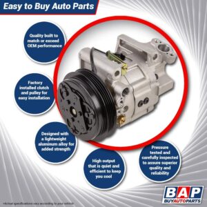 AC Compressor & A/C Clutch For Honda Accord 2.4L 4-Cyl 2003 2004 2005 2006 2007 - BuyAutoParts 60-01590NA NEW