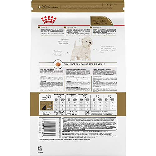 Royal Canin West Highland White Terrier Adult Breed Specific Dry Dog Food, 10 lb bag