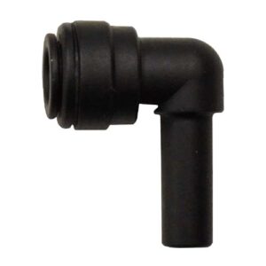 john guest speedfit pp220808e black x 1/4" od polypropylene push-to-connect plug-in elbow (10-pack)