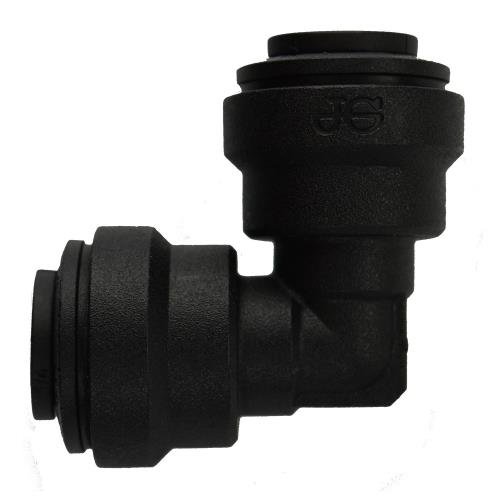 John Guest Speedfit 738278 Black 1/4" OD Polypropylene Push-to-Connect Union Elbow (10-Pack)