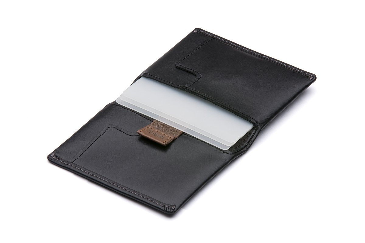 Bellroy Slim Sleeve, slim leather wallet (Max. 8 cards and bills) - Black