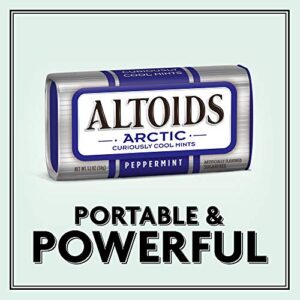 ALTOIDS Arctic Peppermint Breath Mints Hard Candy Bulk, 1.2 oz Tin (Pack of 8)