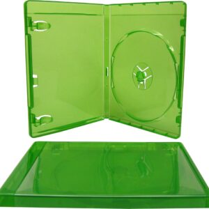 (50) 12mm Replacement Video Game Cases - Translucent Green - Compatible with Xbox One - #VGBR12XONE