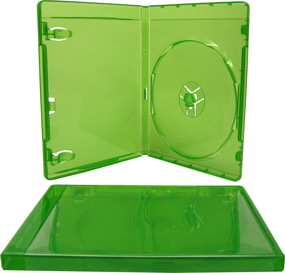 (50) 12mm Replacement Video Game Cases - Translucent Green - Compatible with Xbox One - #VGBR12XONE