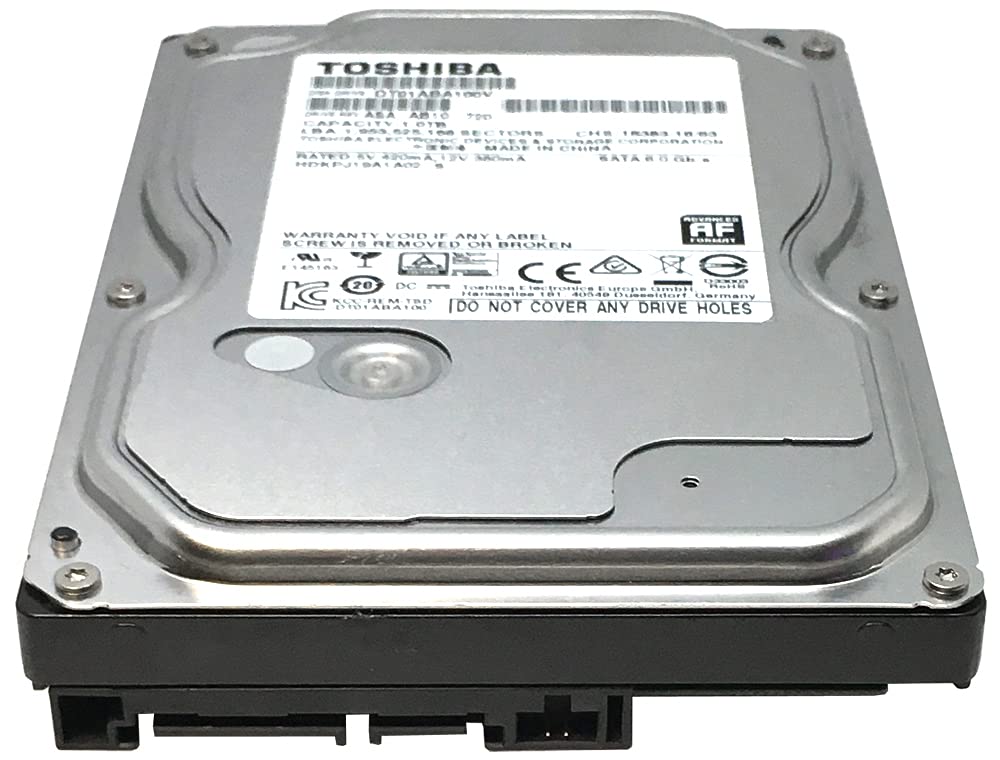 TOSHIBA DT01ABA100V 1TB SATA 6.0 Gb/s 5700 RPM Desktop Hard Drive (DT01ABA100)