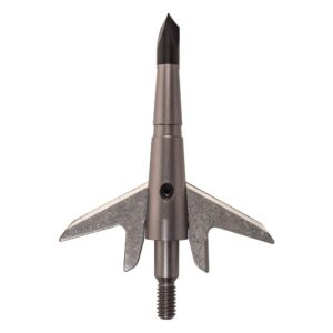 Swhacker SWH00219 100 Grain 1.75" 2 Blade Crossbow Broadhead 3pk with Practice Tip, Silver