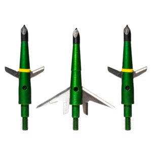 Swhacker SWH00207 #207 2 Inch Cut Broadheads Set of 3-100 Grain, Green, 2"