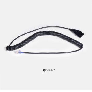 OvisLink NEC Phone Headset with Noise Canceling, Built-in Acoustic Shock Protection & Include RJ9 Quick Disconnect Cord | Call Center Headset Compatible with All NEC Telephones, HD Voice