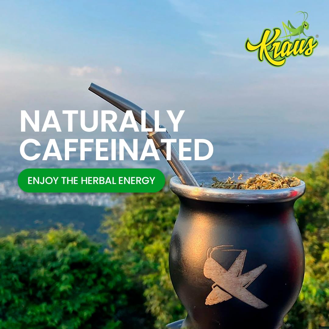 KRAUS Organic Yerba Mate | Pure Leaf | unsmoked | Authentic Flavor | USDA | 100% Organic | 1.1 LB / 500 g / 17.6 oz