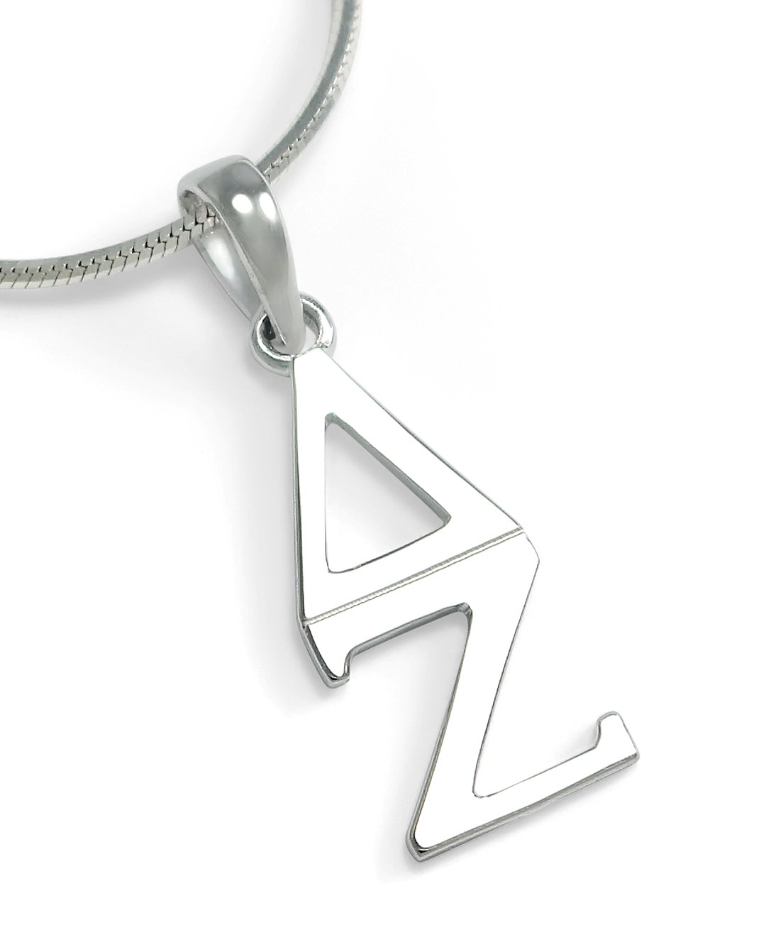 The Collegiate Standard Delta Zeta Sorority Sterling Silver Classic Lavaliere